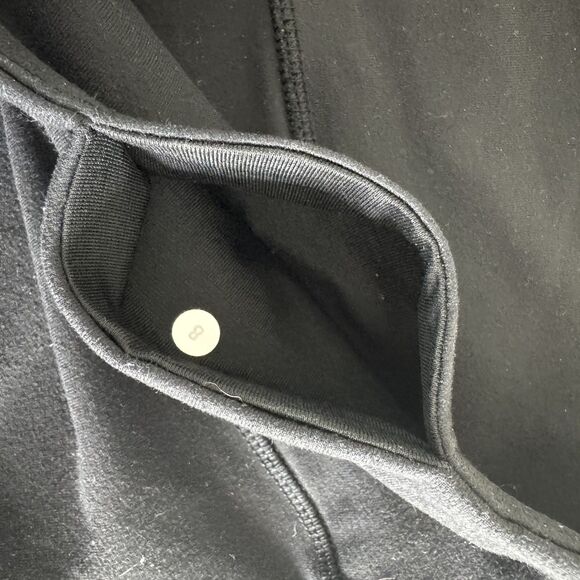 lululemon vintage low rise 21" cropped leggings black size 8 - Picture 6 of 7